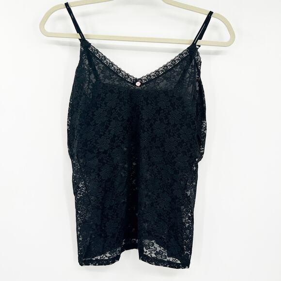 Secret Treasures Womens VTG Vintage Y2K Coquette Whimsigoth Lace Cami‎ Top XL - Picture 1 of 6